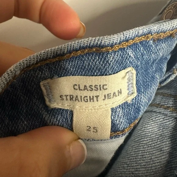 Madewell Classic Straight Jeans – Size 25 - Picture 6 of 9